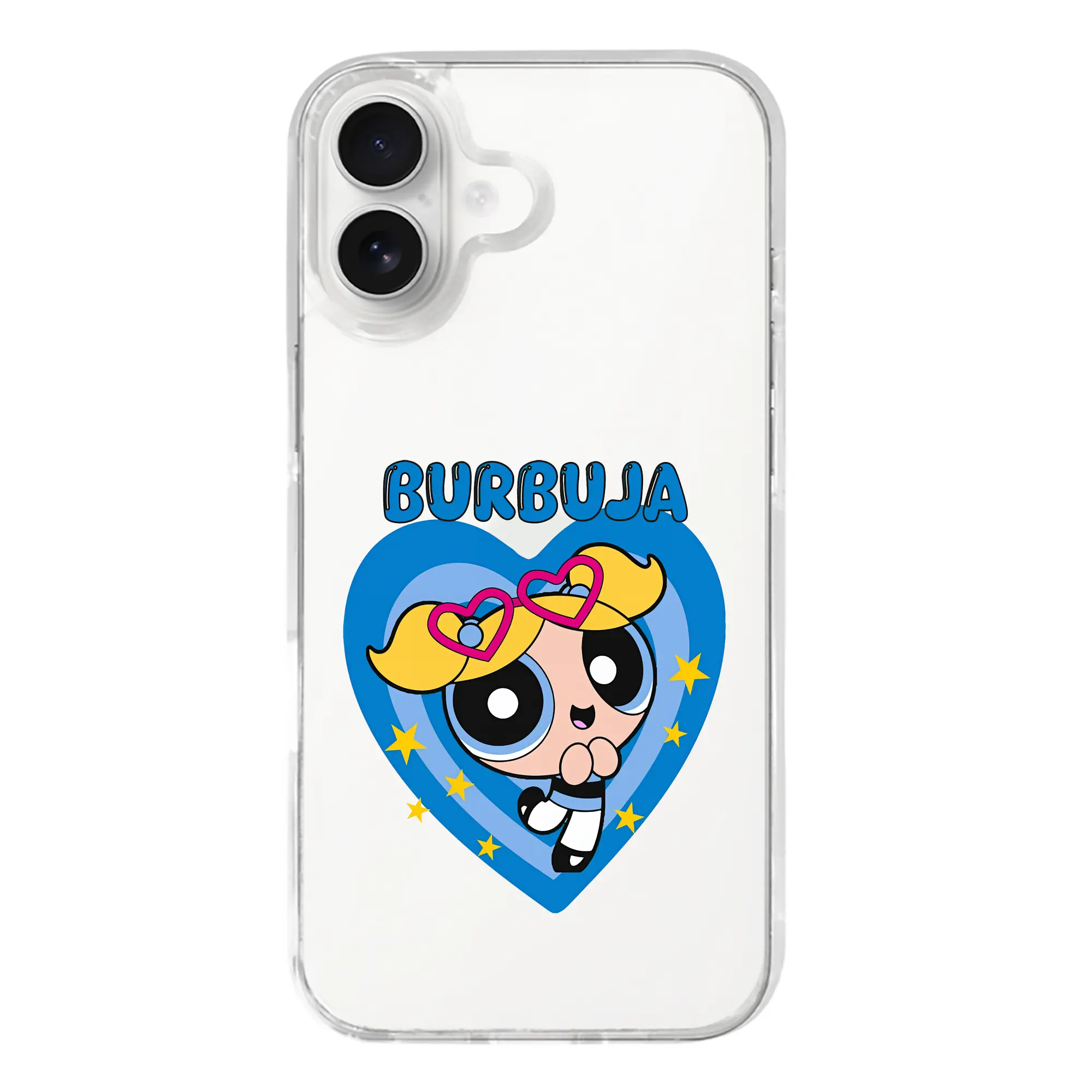 パワパフガールズ グッズ バブルス - iPhone 17シリーズ 透明スマホケース – 薄型・耐衝撃・精密フィット保護カバー